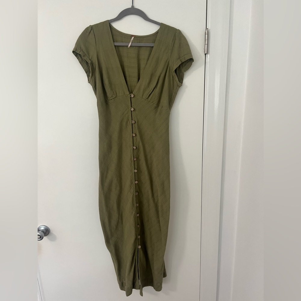 Free People New in Town Midi (Sage)